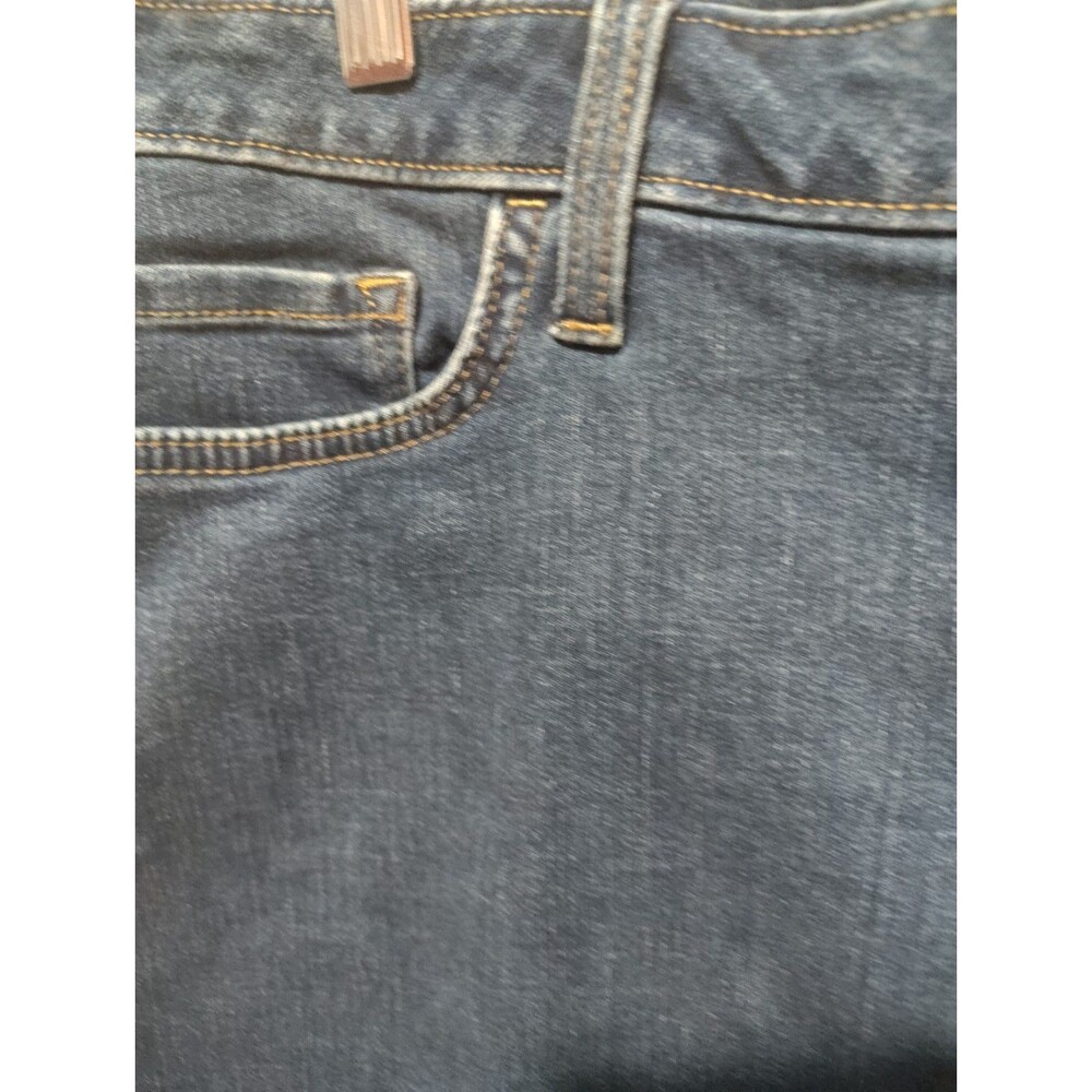 Lee Skirt Skort Womens SIZE 18 Medium Blue Denim Midrise 5-Pocket Casual - Picture 3 of 8